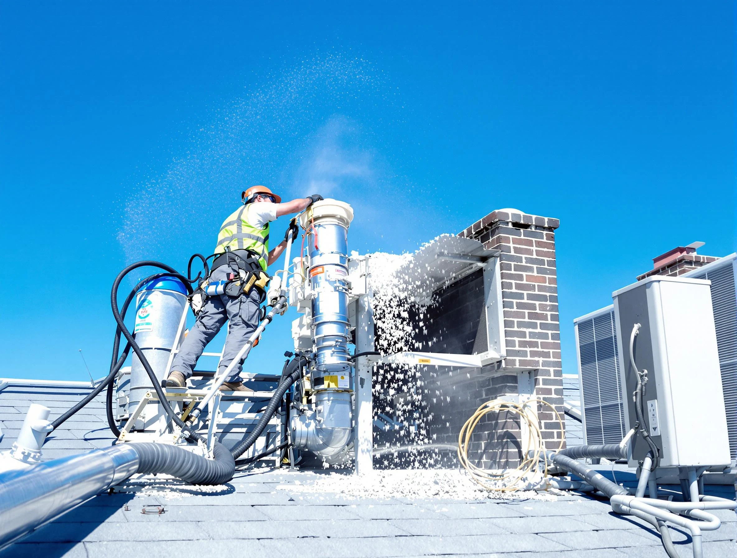 Expert roof dryer vent cleaning by Marietta Dryer Vent Cleaning in Marietta
