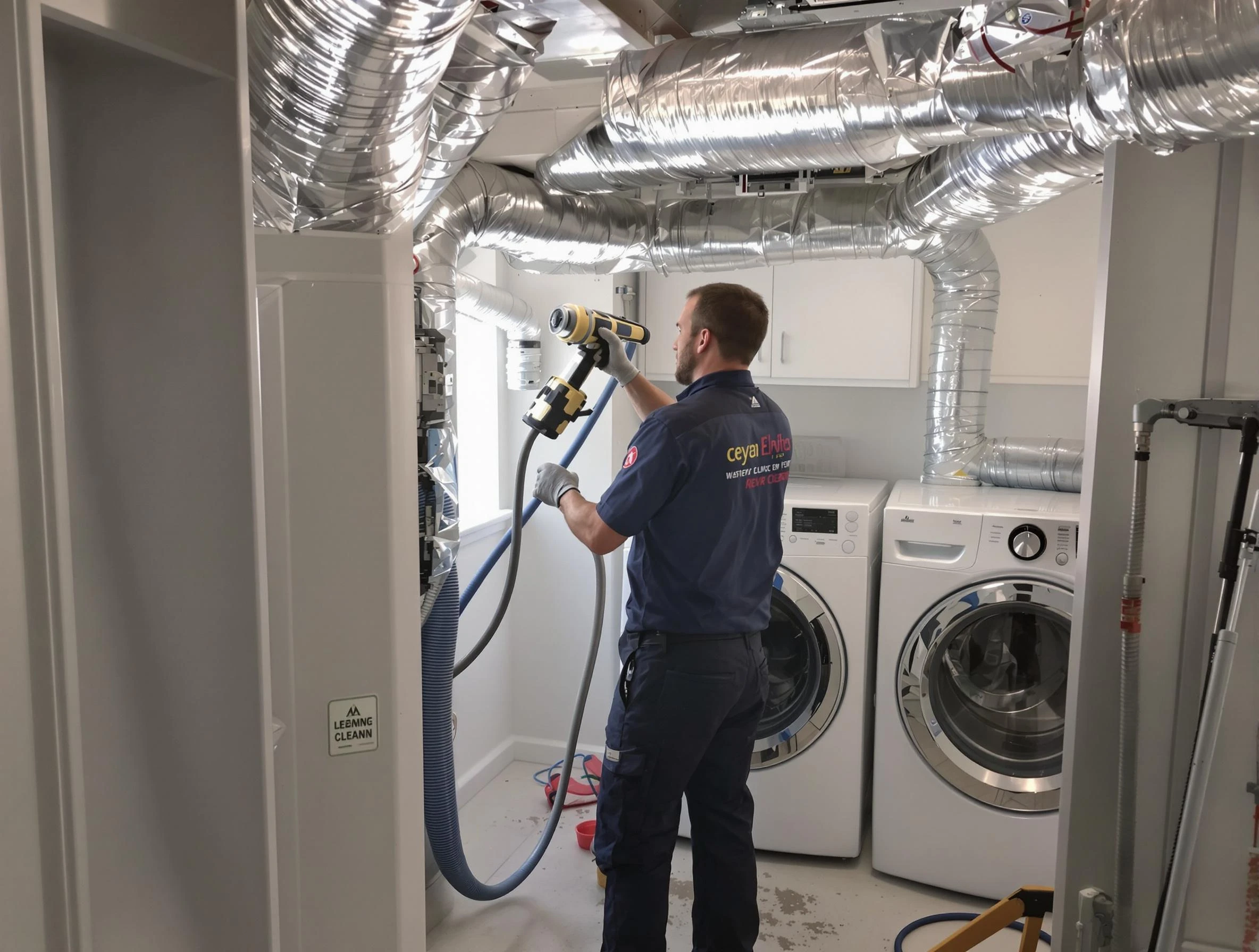 Marietta Dryer Vent Cleaning specialist using advanced equipment for thorough duct cleaning in Marietta