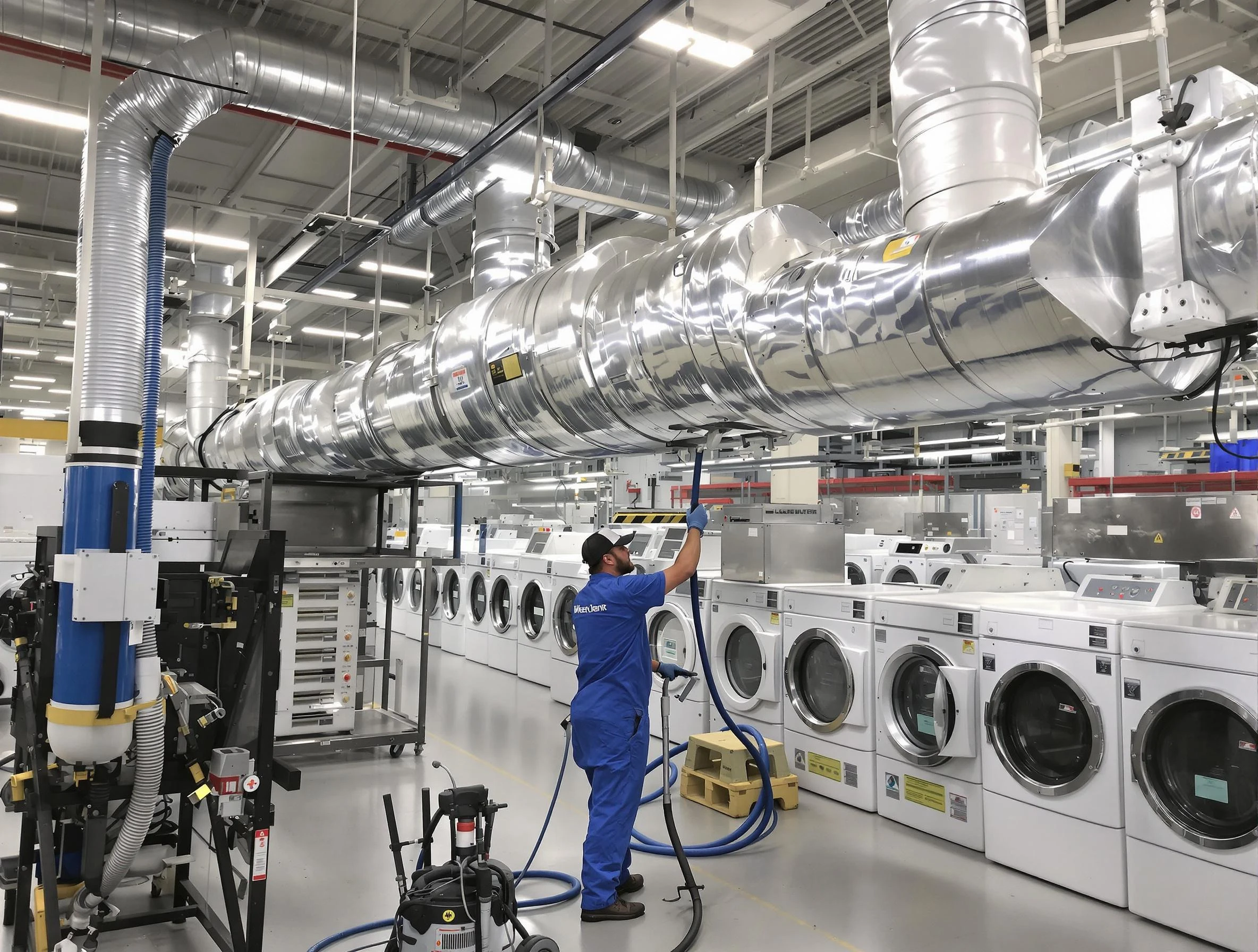 Marietta Dryer Vent Cleaning team performing heavy-duty industrial dryer vent cleaning in Marietta